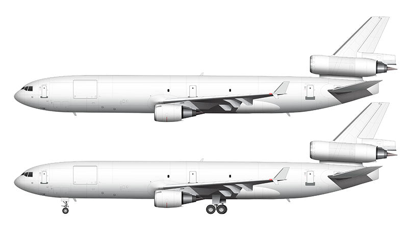 All White McDonnell Douglas MD-11F template