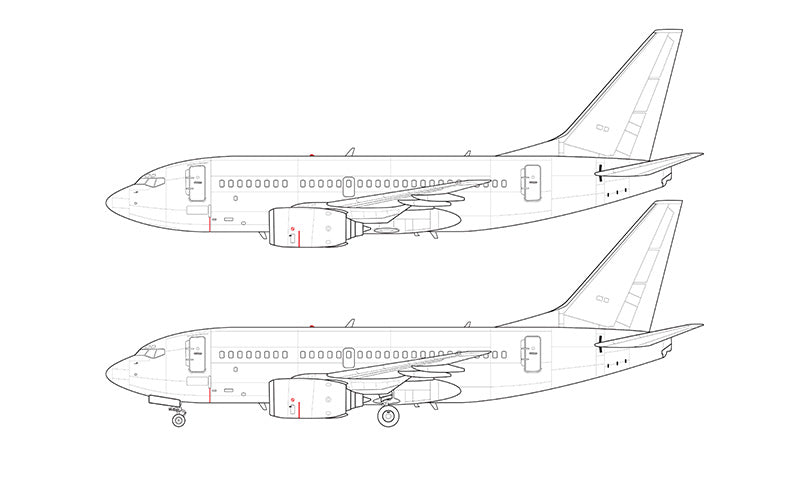 Boeing 737-600 line drawing