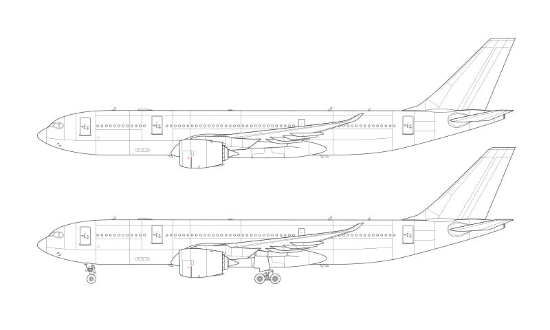 Airbus A330-800 NEO line drawing