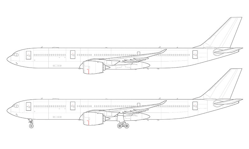 Airbus A330-900 NEO line drawing