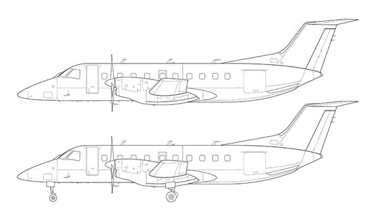 Embraer 120 Brasilia line drawing