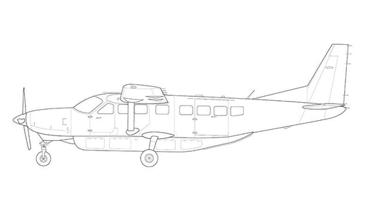 Cessna 208 Grand Caravan line drawing