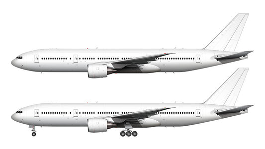 All White Boeing 777-200 template