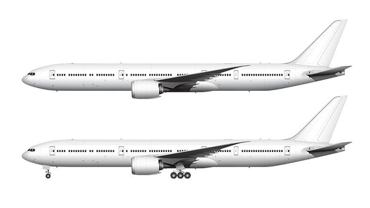 All White Boeing 777-9 template