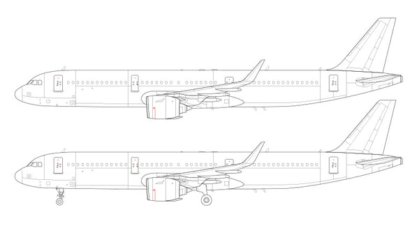 航空図 A321_NEO_pratt___whitney_line_