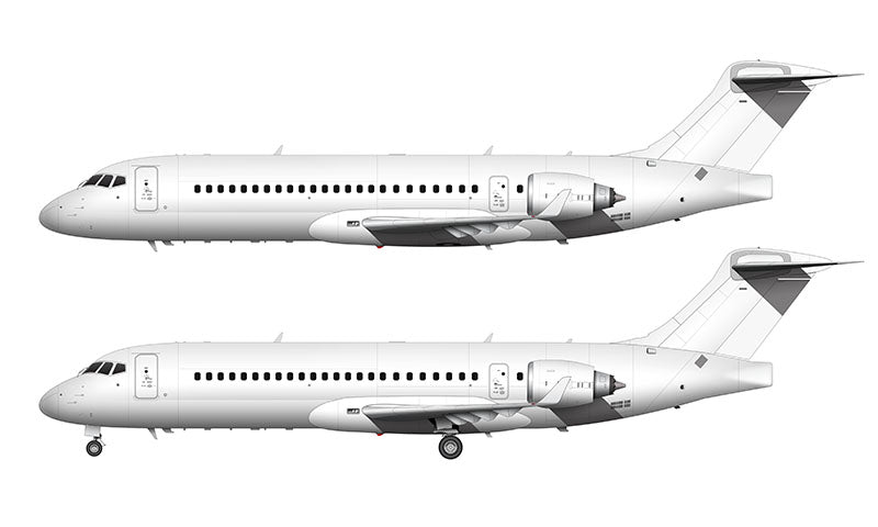 All White Comac C909 template