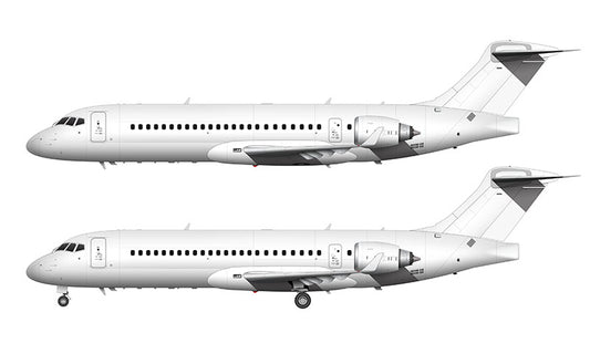 All White Comac C909 template