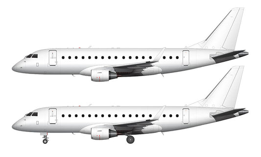 All White Embraer 170 template
