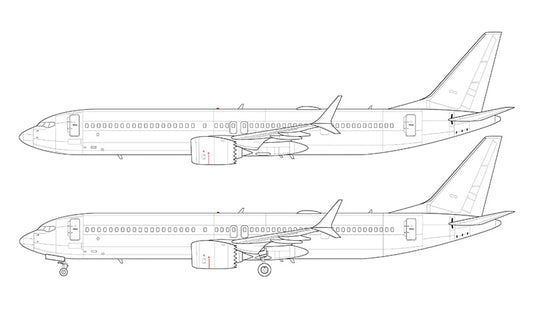 Boeing 737-10 MAX line drawing