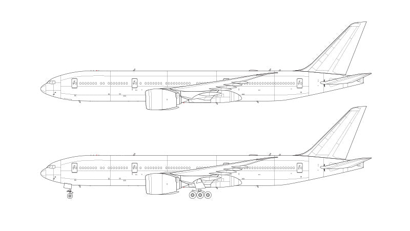 Boeing 777-8 line drawing