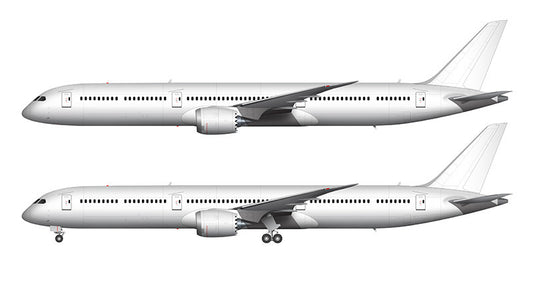 All White Boeing 787-10 template