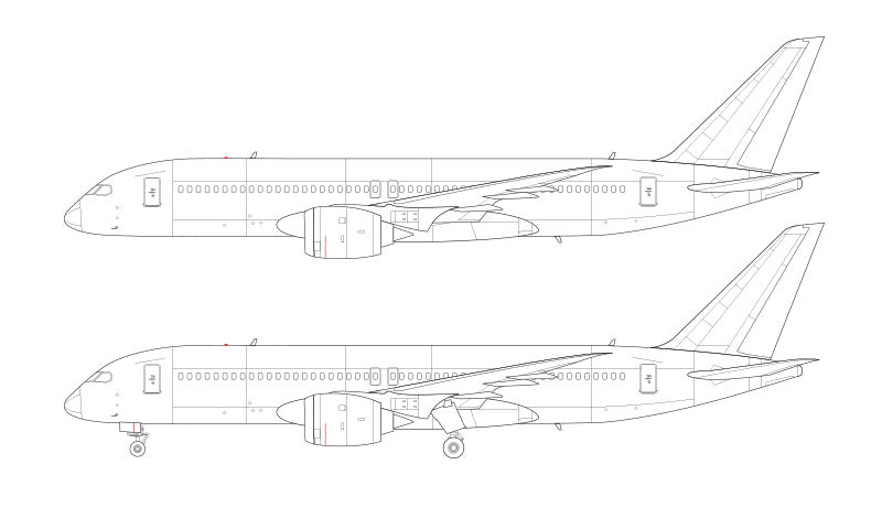Boeing 797 line drawing
