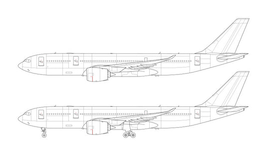 Airbus A330-800 NEO line drawing