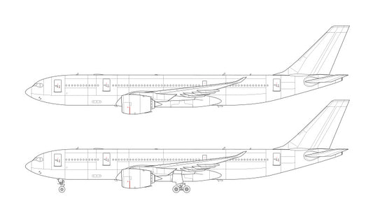 Airbus A330-800 NEO line drawing