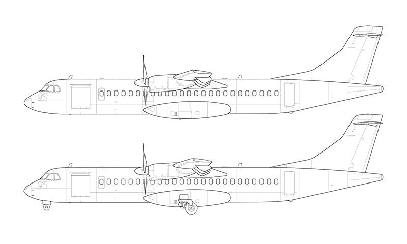 ATR 72 line drawing