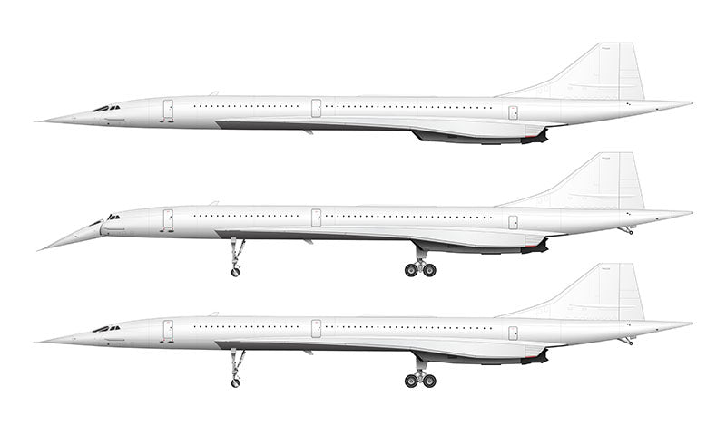 All White Aérospatiale-BAC Concorde template