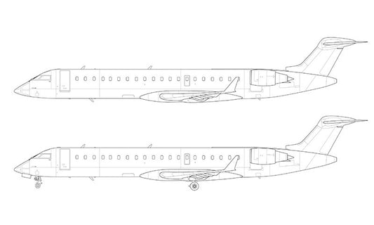 Bombardier Canadair Regional Jet 700 line drawing