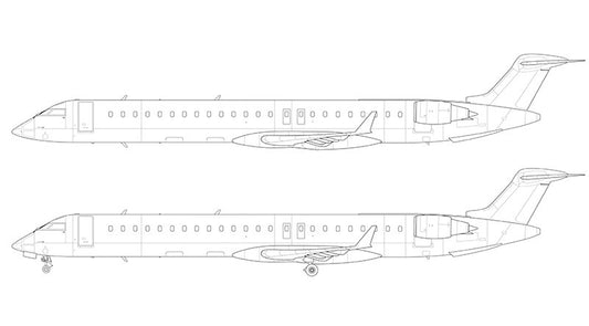 Bombardier Canadair Regional Jet 900 line drawing