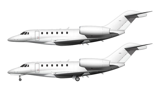All White Cessna Citation X template