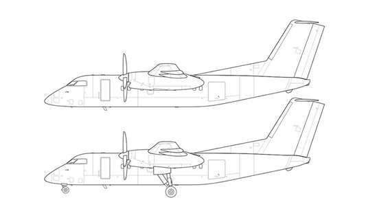 De Havilland DHC-8-200 line drawing