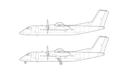 De Havilland DHC-8-300 line drawing