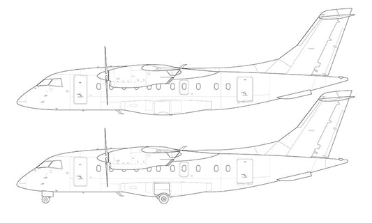 Dornier 328-110 line drawing