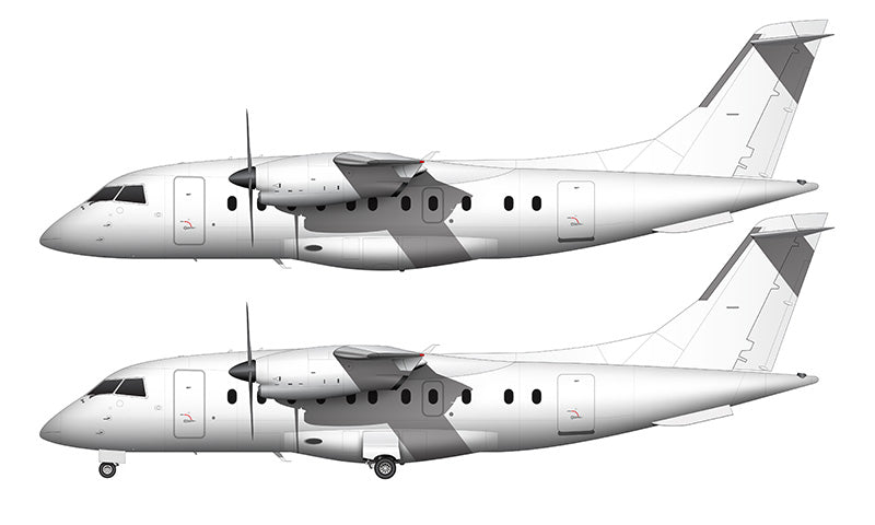 All White Dornier 328-110 template