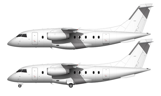 All White Dornier 328JET template