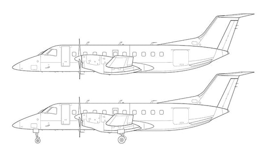 Embraer 120 Brasilia line drawing