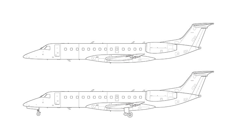 Embraer 135 line drawing