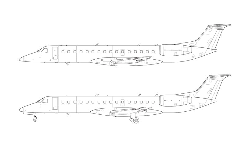 Embraer 140 line drawing