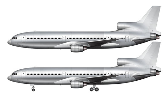 Bare Aluminum Lockheed L-1011-1 template