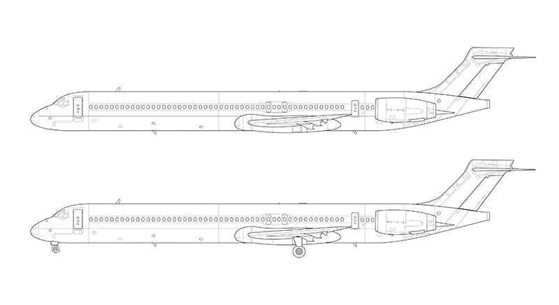 McDonnell Douglas MD-90 line drawing